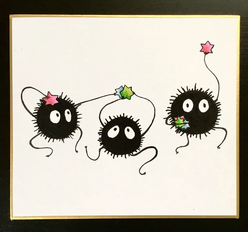 Traditional Artwork - Ghibli Studio Ink 6